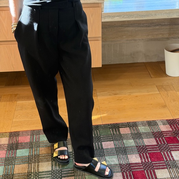 Valentino Black Slides with Gold Accents 40 - Picture 8 of 8